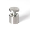 Outwater Round Standoffs, 1 in Bd L, Stainless Steel Brushed, 1-1/4 in OD 3P1.56.00147